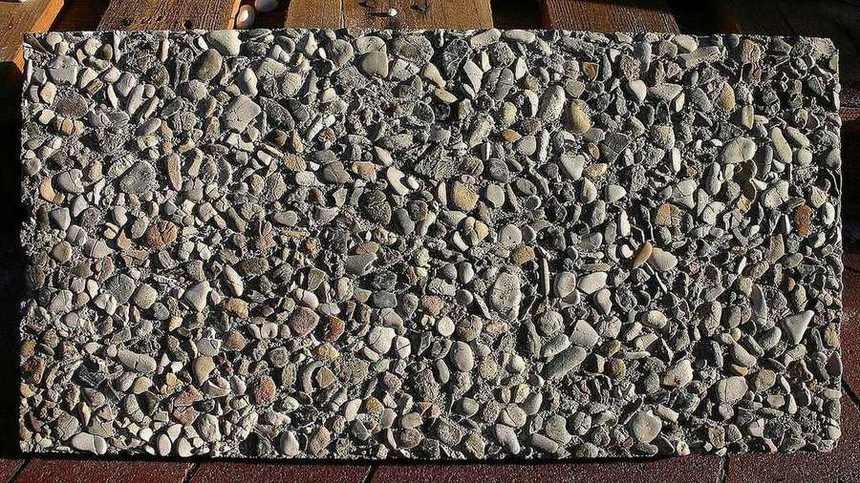 Exposed Aggregate Concrete surface texture detail