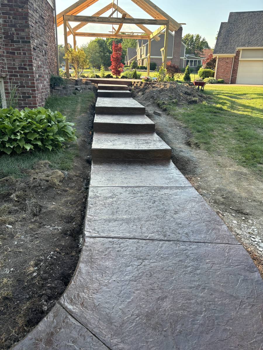 Completed Golden Paw Concrete project in Carmel, Indiana