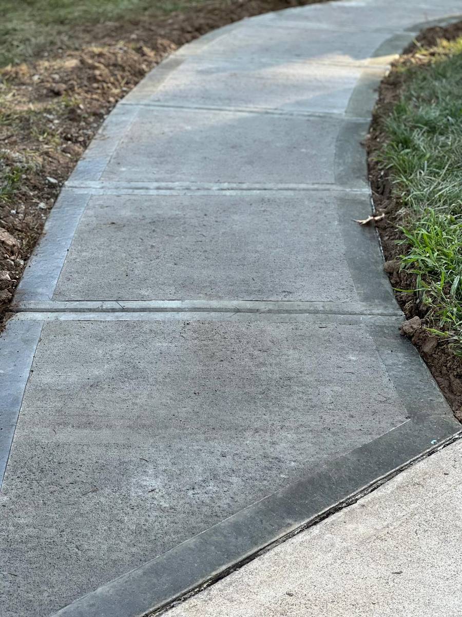 Residential concrete work by Golden Paw Concrete in central Indiana
