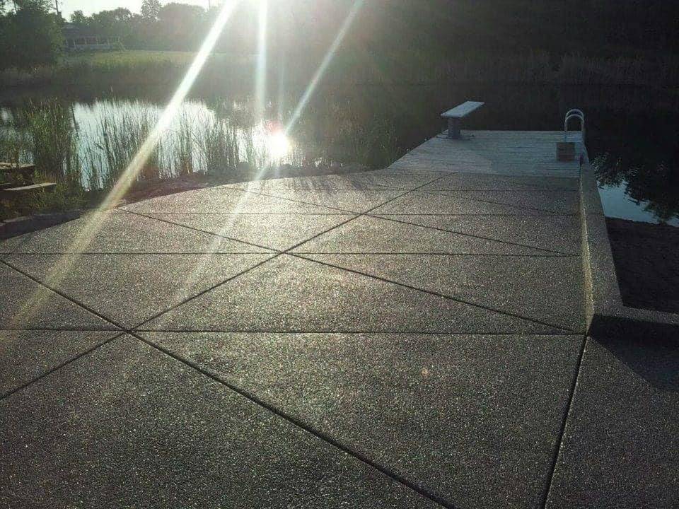 Exposed Aggregate Concrete surface texture detail