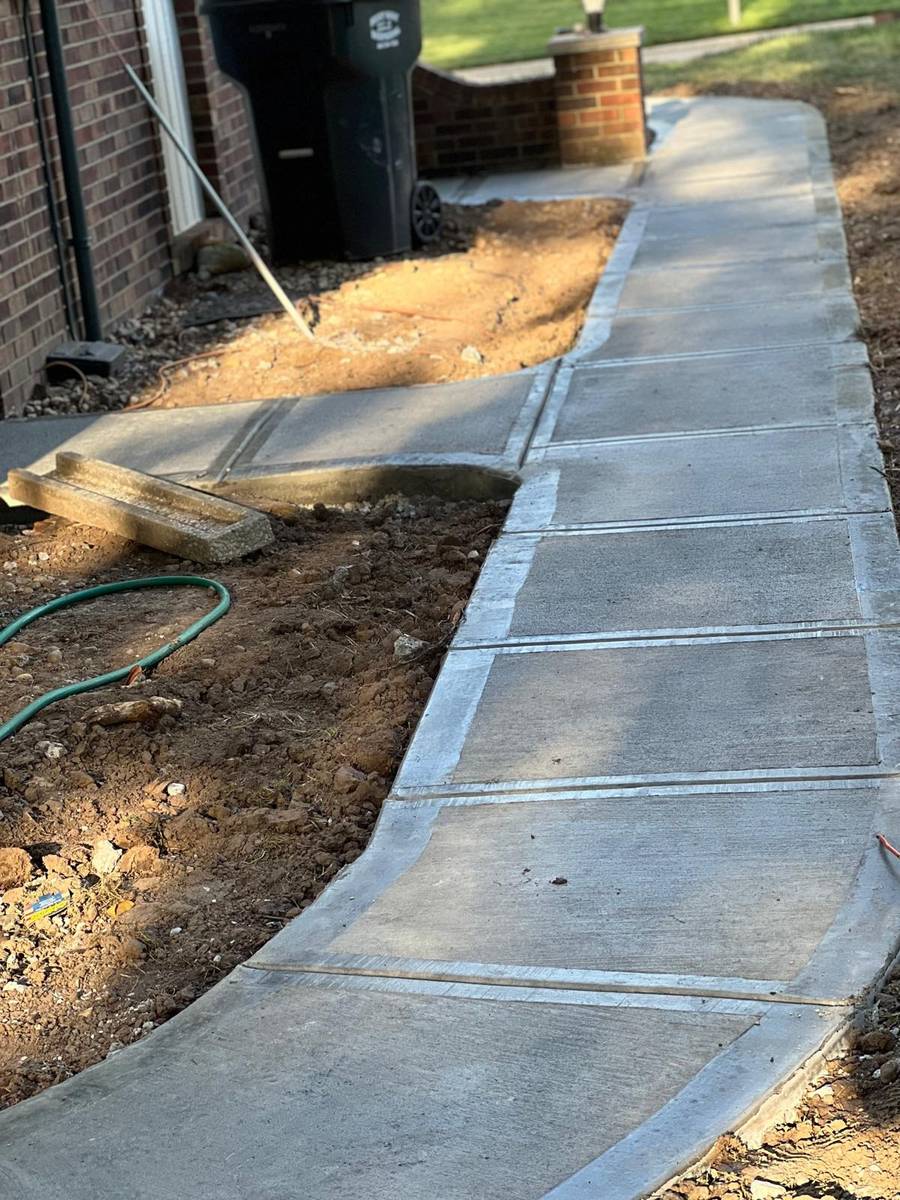 Residential concrete work by Golden Paw Concrete in central Indiana