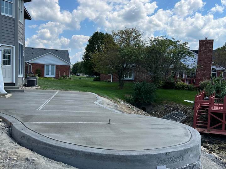 Round patio pad