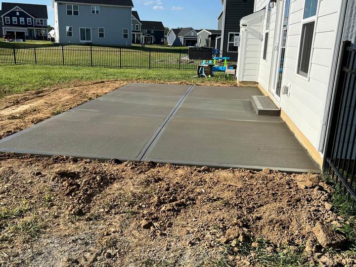 Rear patio pad