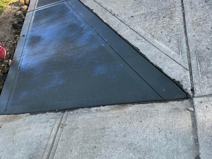 Patio and walk corner