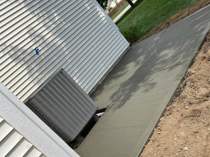 Walk running down the side of a house