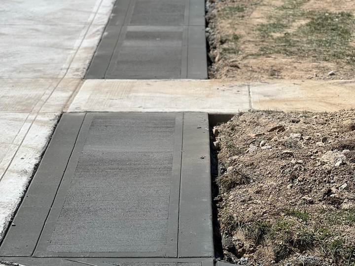 Walk meeting a driveway